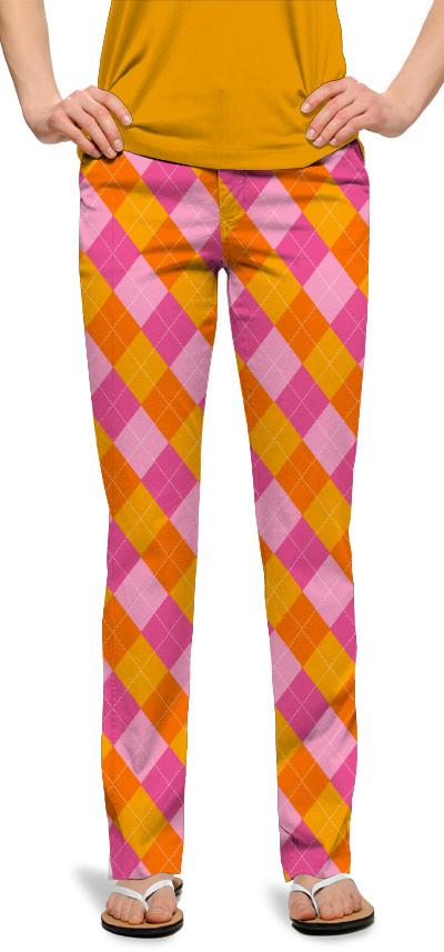 Loudmouth Damen-Hose, lang "Raspberry SureBet"