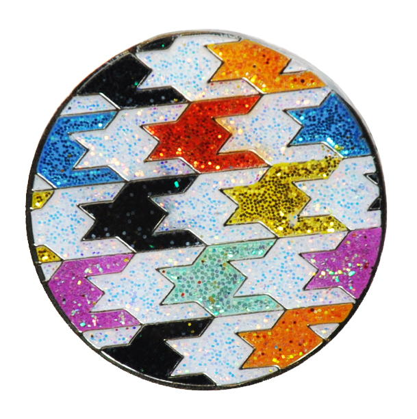 LM Glitzy Ballmarker by NAVIKA with Clip Razzle Dazzle Weiß