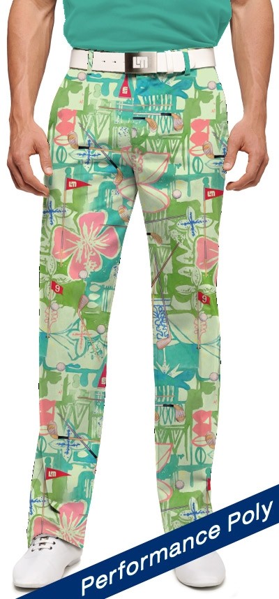 Loudmouth Men's Golf Pants " Baffing Spoon StretchTech"