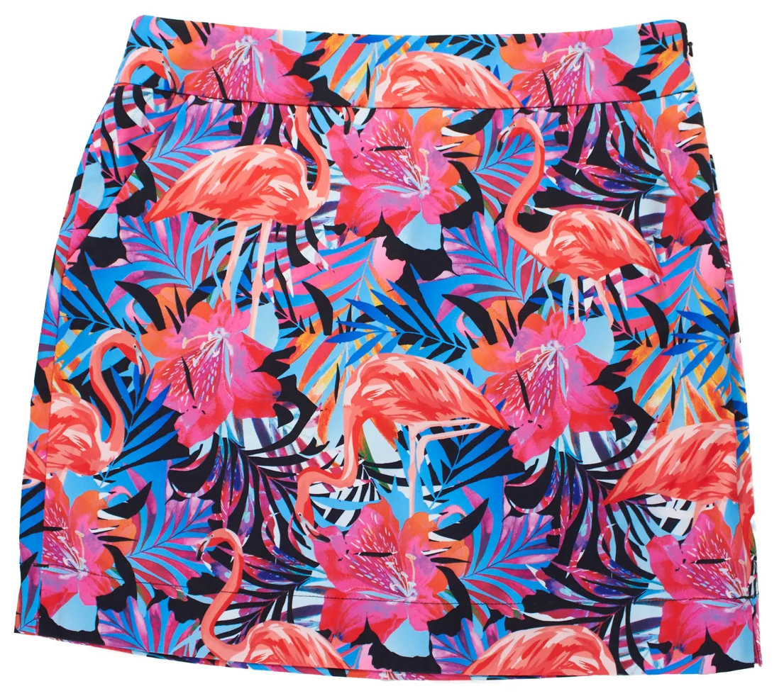 Loudmouth Skort "Flamimgo Island StretchTech"