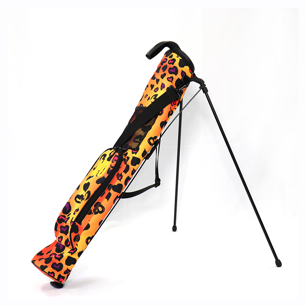 Loudmouth Training/Speed Golf Bag-Cheetah Hearts-