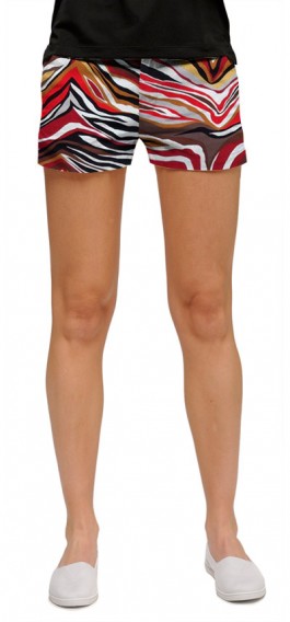 Loudmouth Damen Mini-Shorts "Tiger Eye"