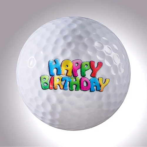 magball-magnetic Deco-Golf Ball "HAPPY BIRTHDAY"