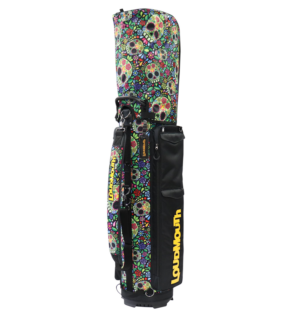 Loudmouth 9 inch Cart Bag - Mosaic Skull -