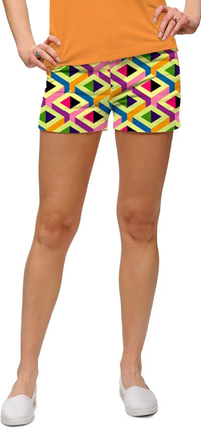 Loudmouth Woman Mini-Shorts "Block Party"