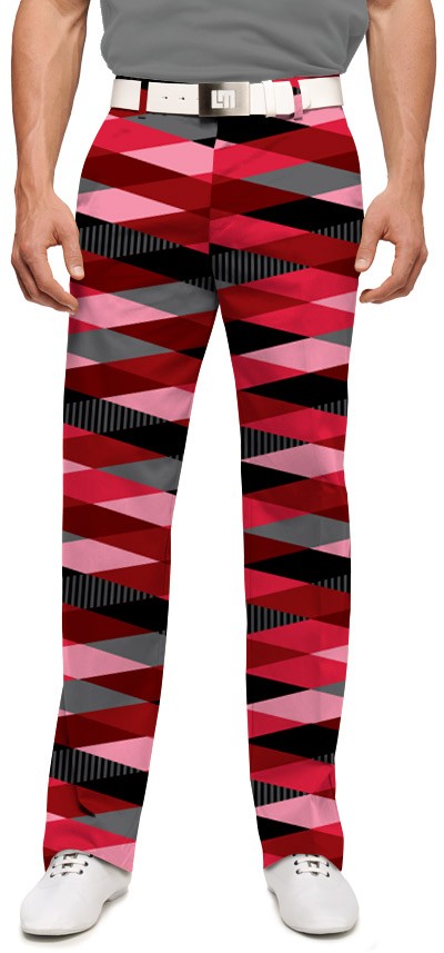 Loudmouth Herren-Hose lang "Fore Shades Of Red"