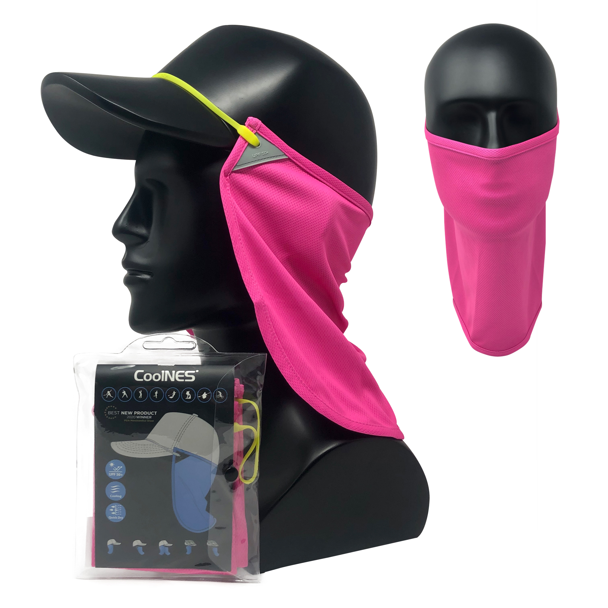 Nacken-Gesichtsmaske-Sonnenschutz - pink