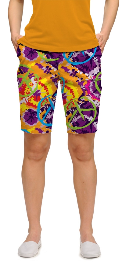 Loudmouth Damen Short "Woodystock StretchTech"