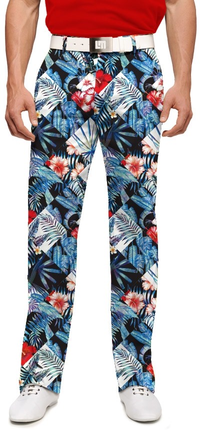 Loudmouth Men's Golf Pants " Midnight Lagoon StretchTech"