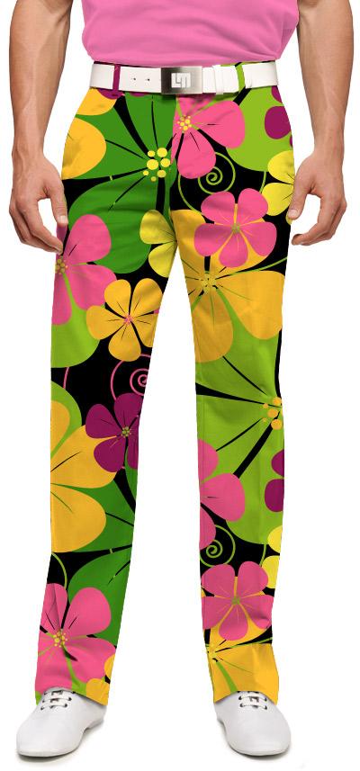 Loudmouth Herren-Hose lang "Big Poppies"