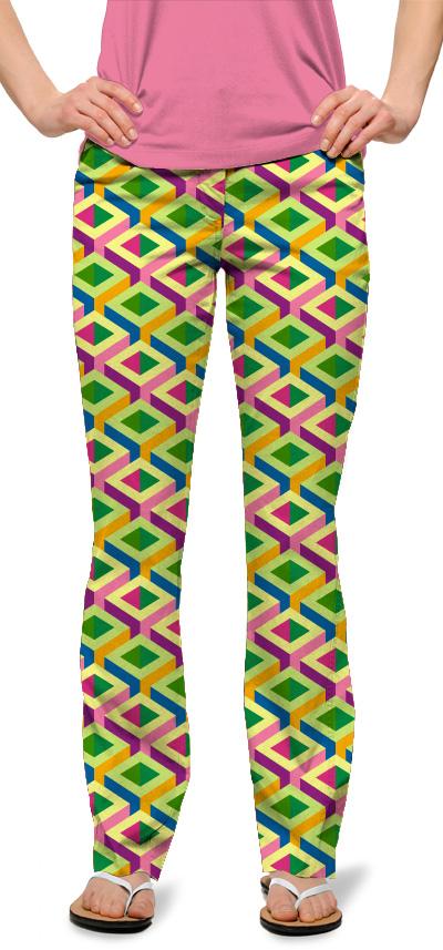 Loudmouth Damen-Hose, lang "Block Party"