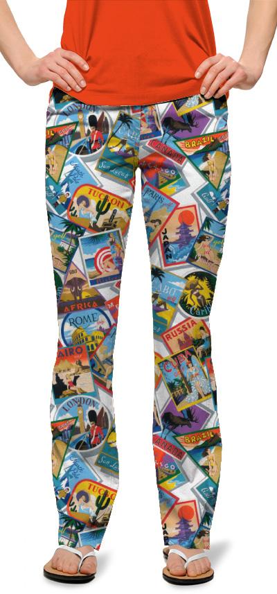 Loudmouth Damen-Hose, lang "Postcards from the Wedge"