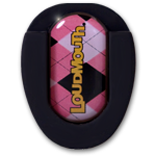 LM Ballmarker für Puttergriffe-Pink & Black Argyle-Standard