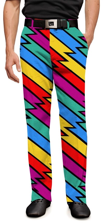 Loudmouth Men's Golf Pants " Captain Thunderbolt StretchTech"