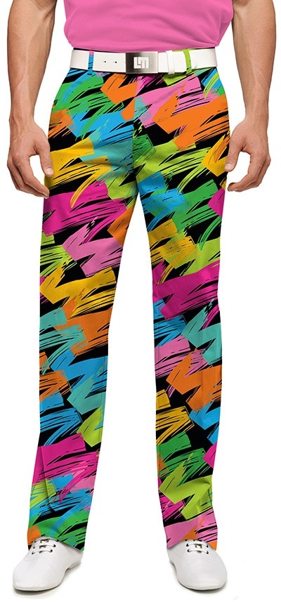 Loudmouth Herren-Hose lang "Broad Strokes Stretch Tech"