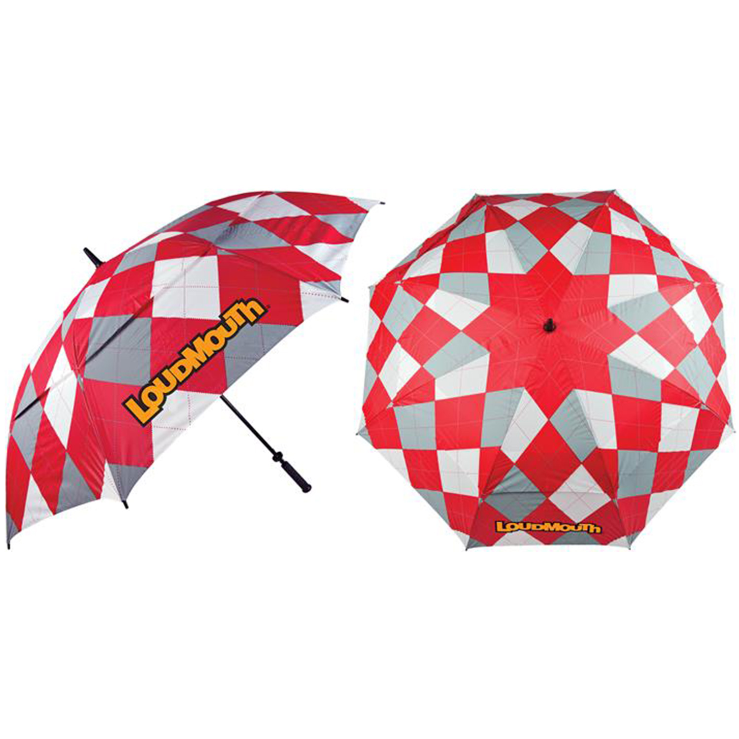 Loudmouth Regenschirm-Red & Grey