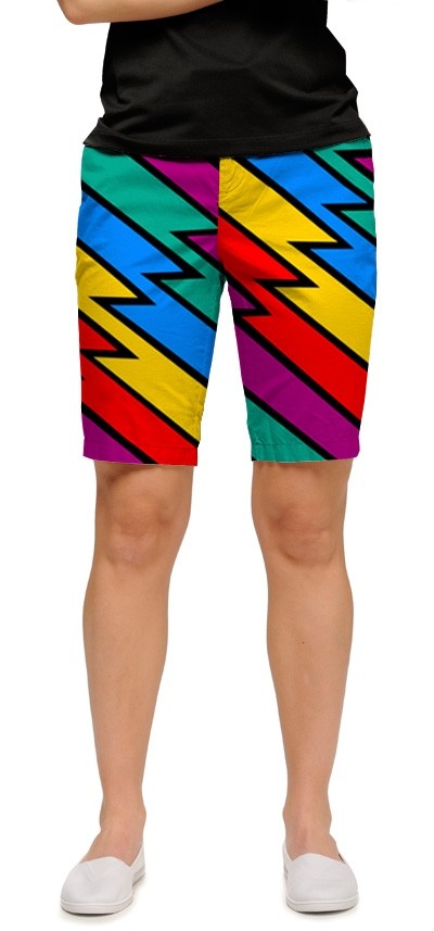 Loudmouth Damen Short "Captain Thunderbolt StretchTech"