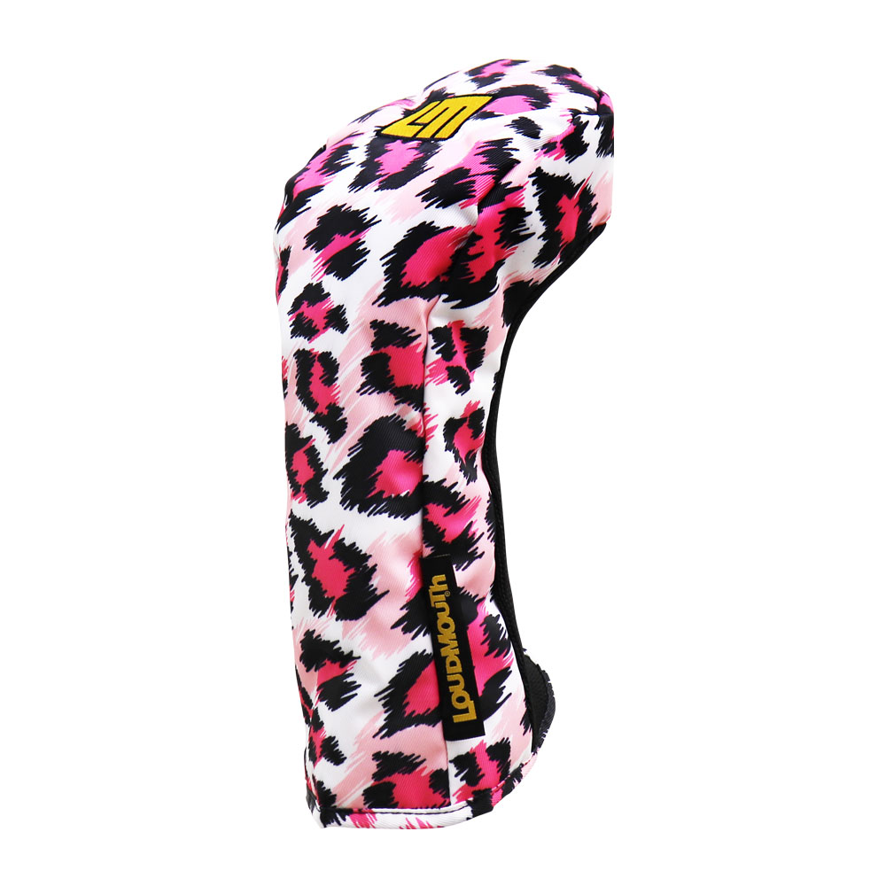 Loudmouth Driver Schlägerhaube-Pink Leopard-